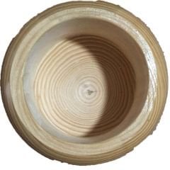 Ak Arıcılık Ahşap Bal Kavanozu & Bal Kaşığı Şimşir