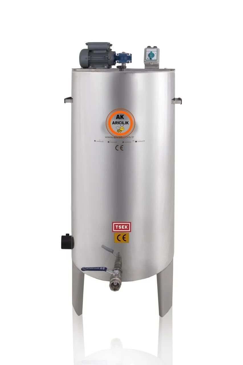 4 Tenekelik (100Kg - 75Lt) Eritme / Dinlendirme / Karıştırma Kazanı (304)