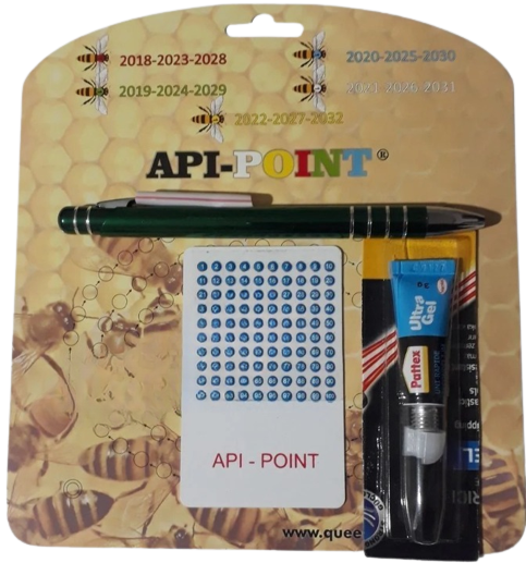 Ak Arıcılık ApiPoint Manyetik Ana Arı İşaretleme Seti Mavi - Tam Set